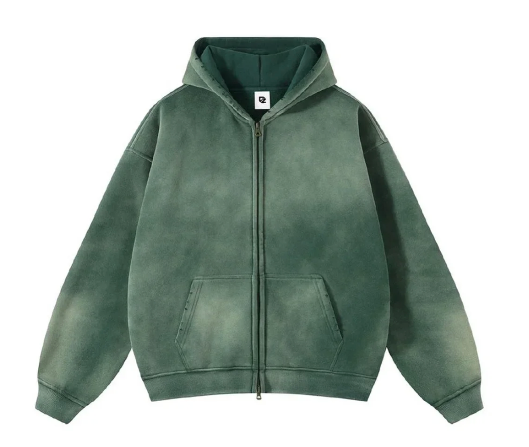 GRADIANT CARDIGAN CLOUD LOOSE ZIPPER