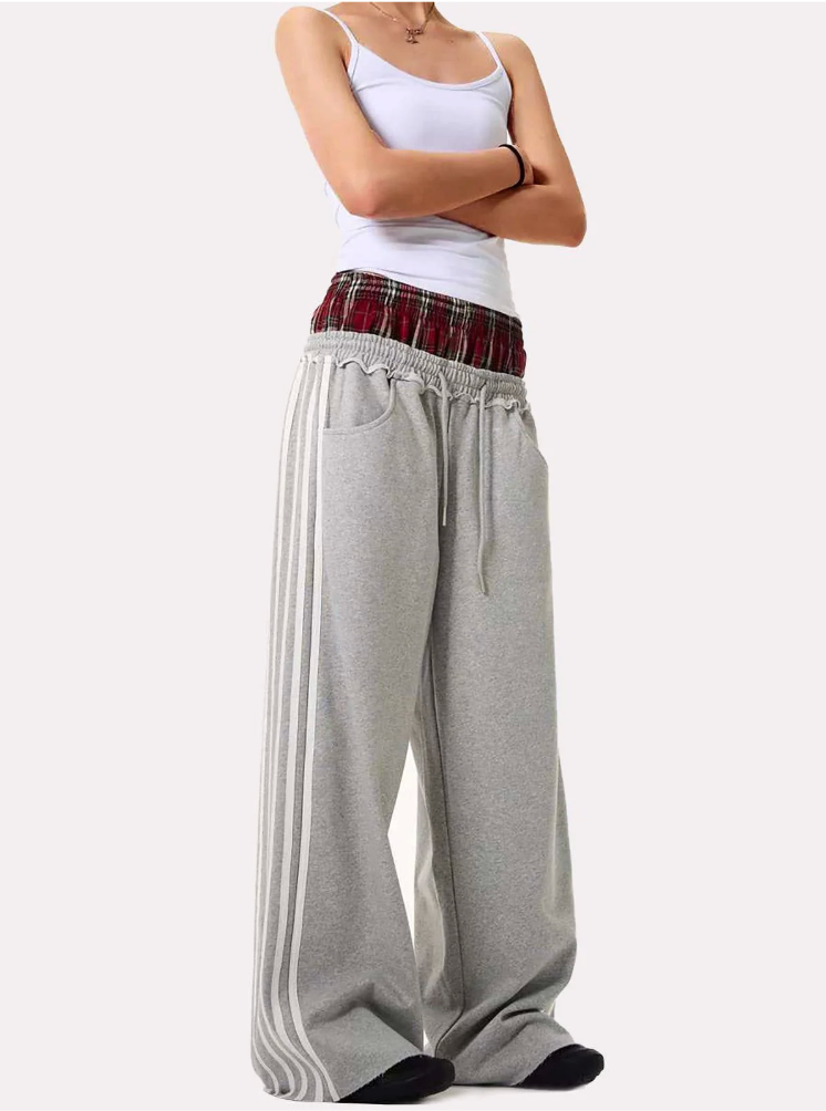 Double Waist Baggy Sweatpants
