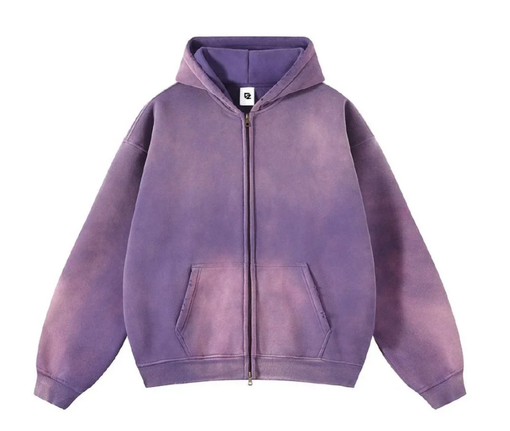 GRADIANT CARDIGAN CLOUD LOOSE ZIPPER