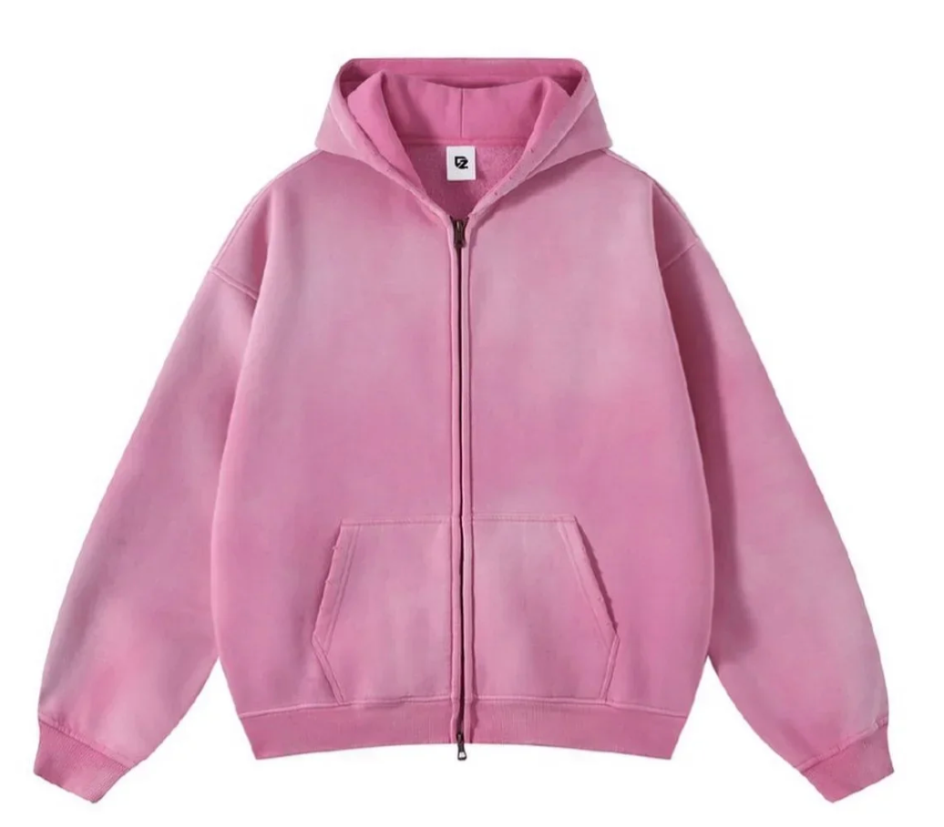 GRADIANT CARDIGAN CLOUD LOOSE ZIPPER