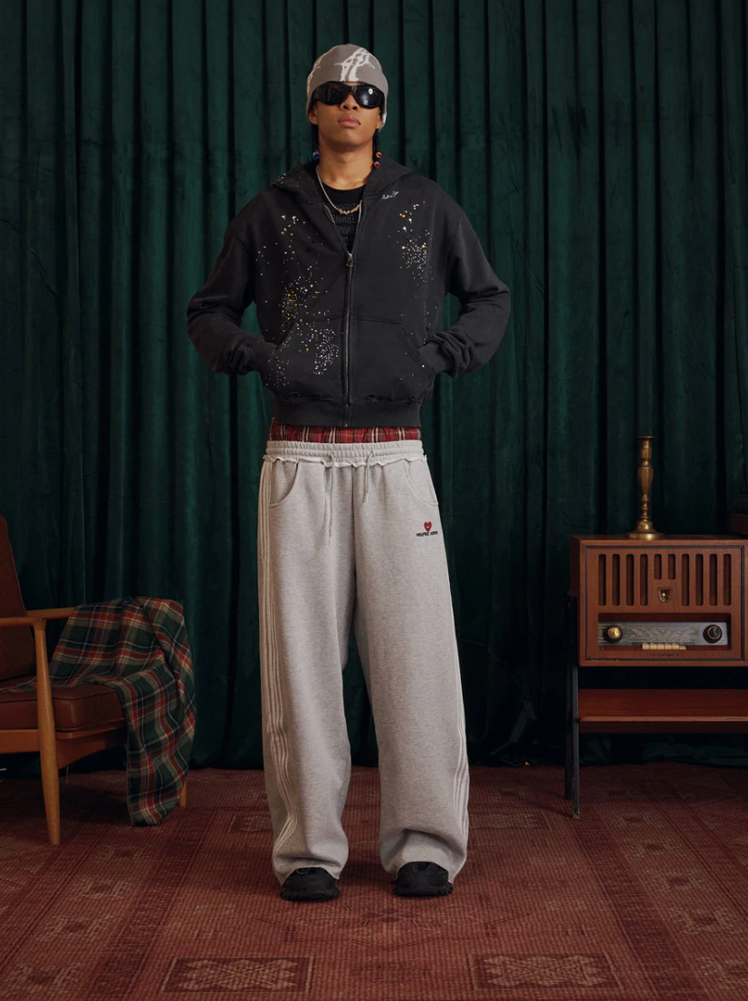 Double Waist Baggy Sweatpants