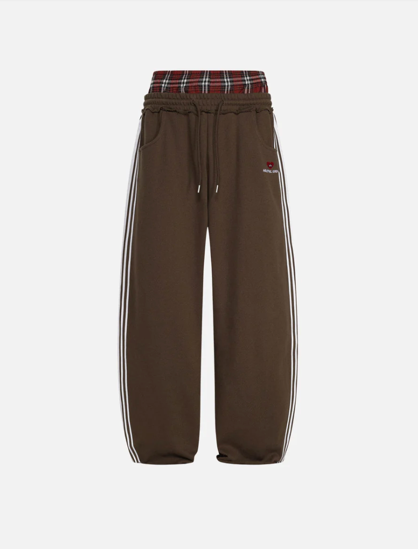 Double Waist Baggy Sweatpants